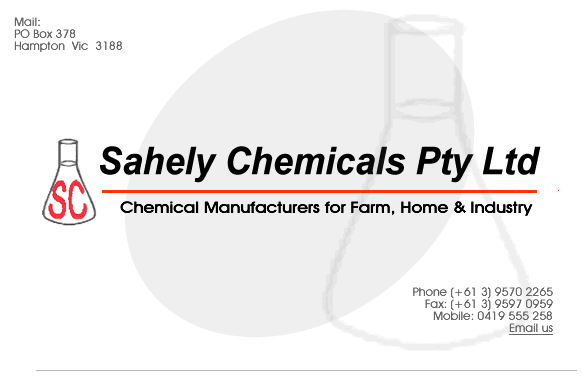 Sahely Chemicals Pty Ltd - Chemical Manufacturers for farm, home and industry